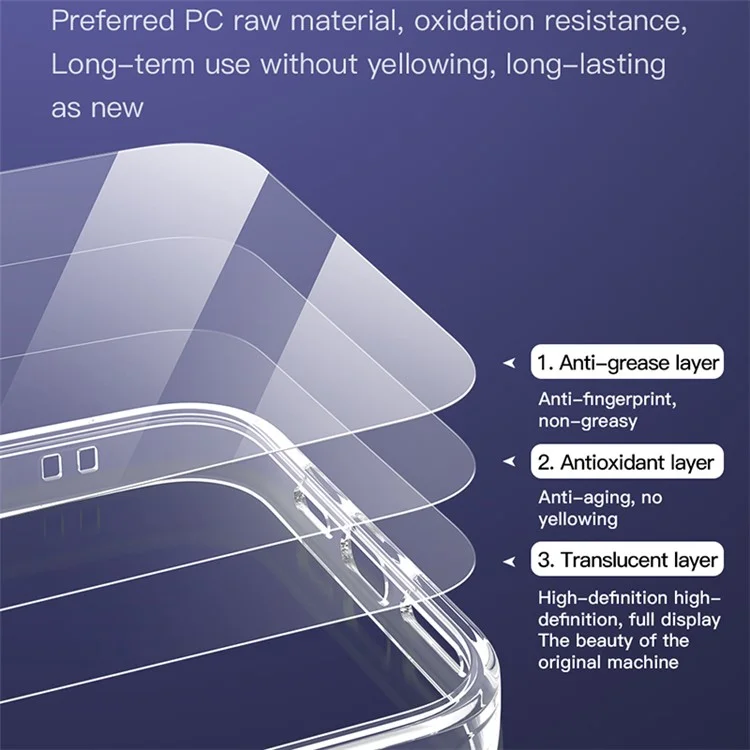 Étui transparent TOTU AA-106 pour iPhone 14 en PC + TPU anti-rayures