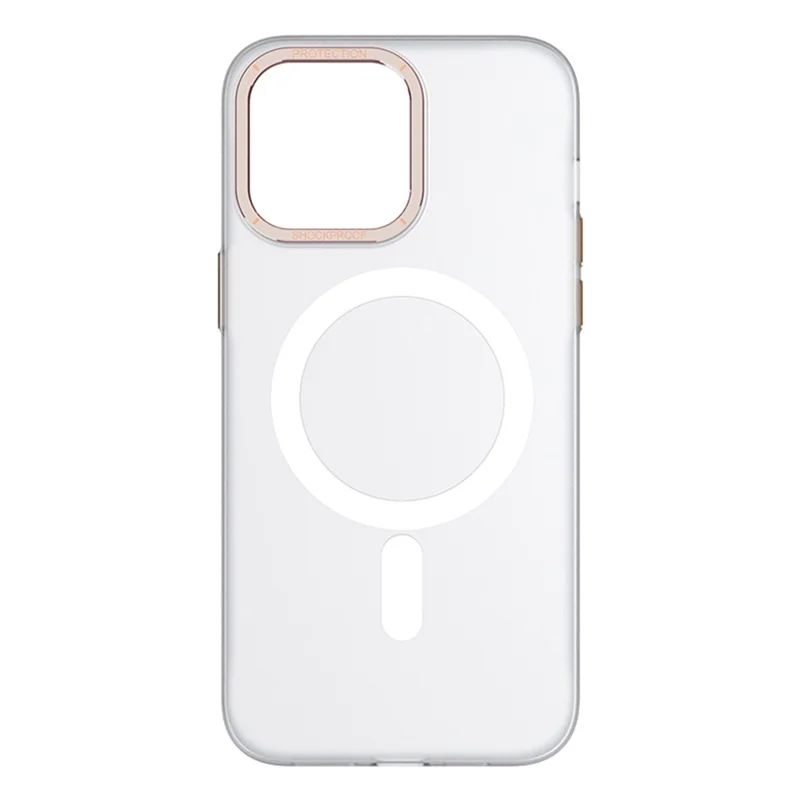 TOTU AA-194 For iPhone 14 Pro Max Case PC+Aluminium Phone Cover Compatible with MagSafe - White