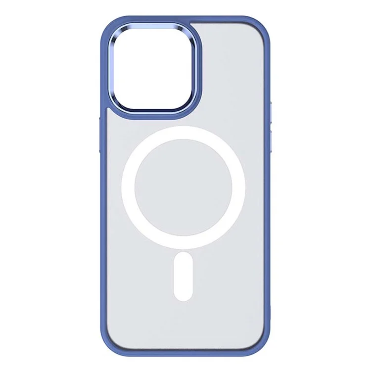 TOTU AA-196 Für iPhone 14 Pro Case Kompatibel mit MagSafe TPU+PC Dual Layer Rückseite - Blau