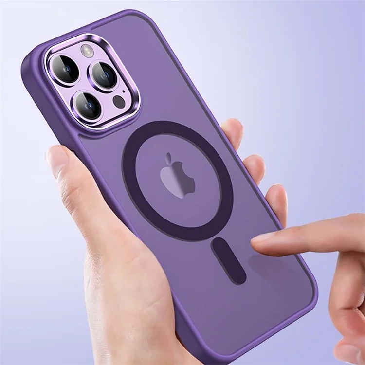 TOTU AA-196 Für iPhone 14 Pro Case Kompatibel mit MagSafe TPU+PC Dual Layer Rückseite - Blau