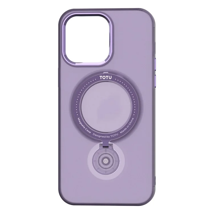 TOTU AA-197 for iPhone 14 Pro Case Compatible with MagSafe PC+TPU Kickstand Phone Case - Purple