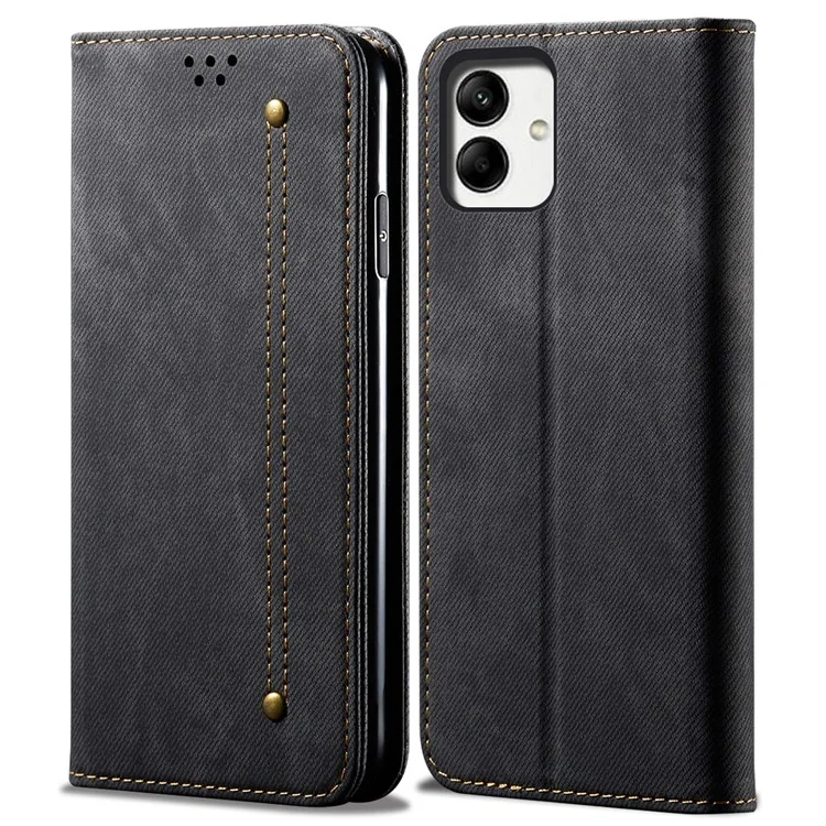 Pour étui Samsung Galaxy A05 4G Anti-Scratch PU Leather Phone Shell Wallet - Noir