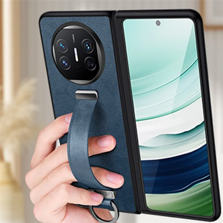 SULADA Fashion Series para Funda Huawei Mate X5 Correa de Mano Retráctil con Soporte - Azul