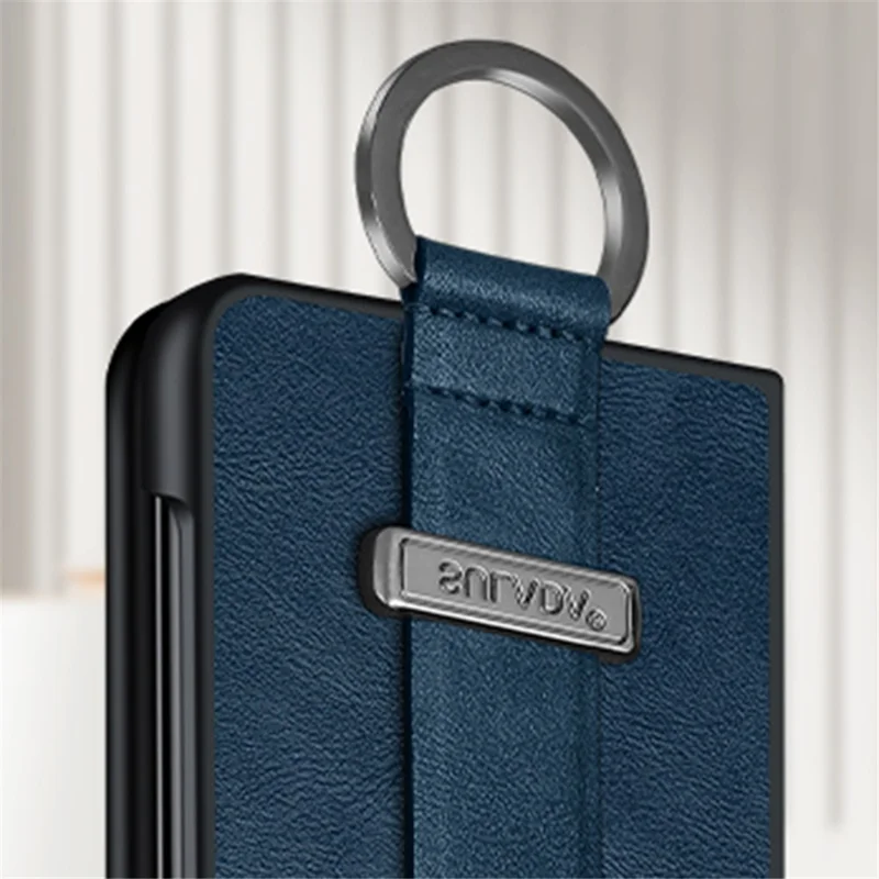 SULADA Fashion Series for Huawei Mate X5 Case Retractable Hand Strap Kickstand Phone Cover - Green