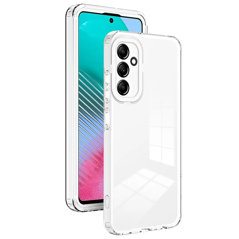For Samsung Galaxy M54 5G / F54 5G Case TPU+PC Clear Shockproof Phone Cover - White