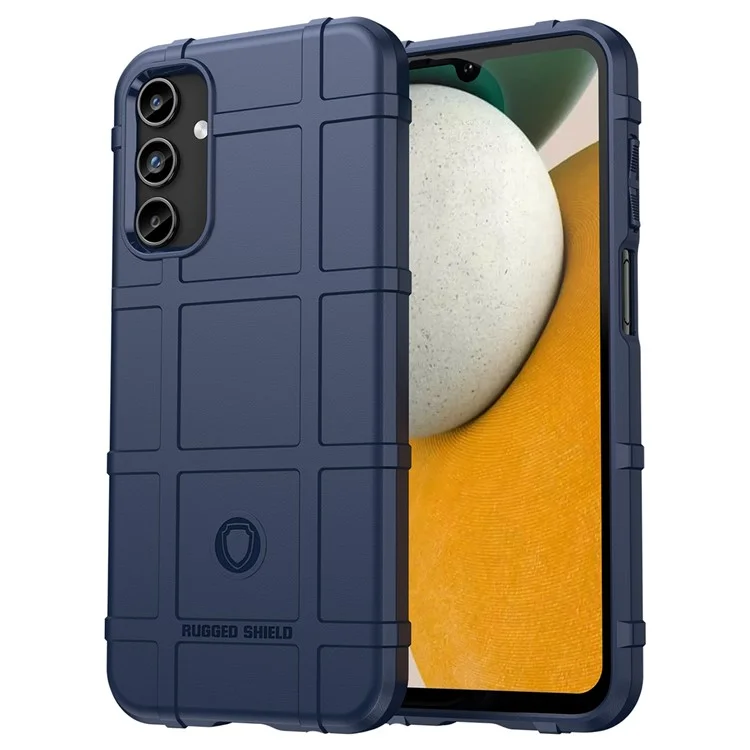 Para Samsung Galaxy A15 5G Funda Textura de Rejilla Cuadrada Carcasa de TPU - Azul