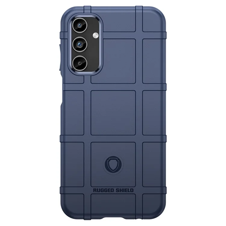 Para Samsung Galaxy A15 5G Funda Textura de Rejilla Cuadrada Carcasa de TPU - Azul