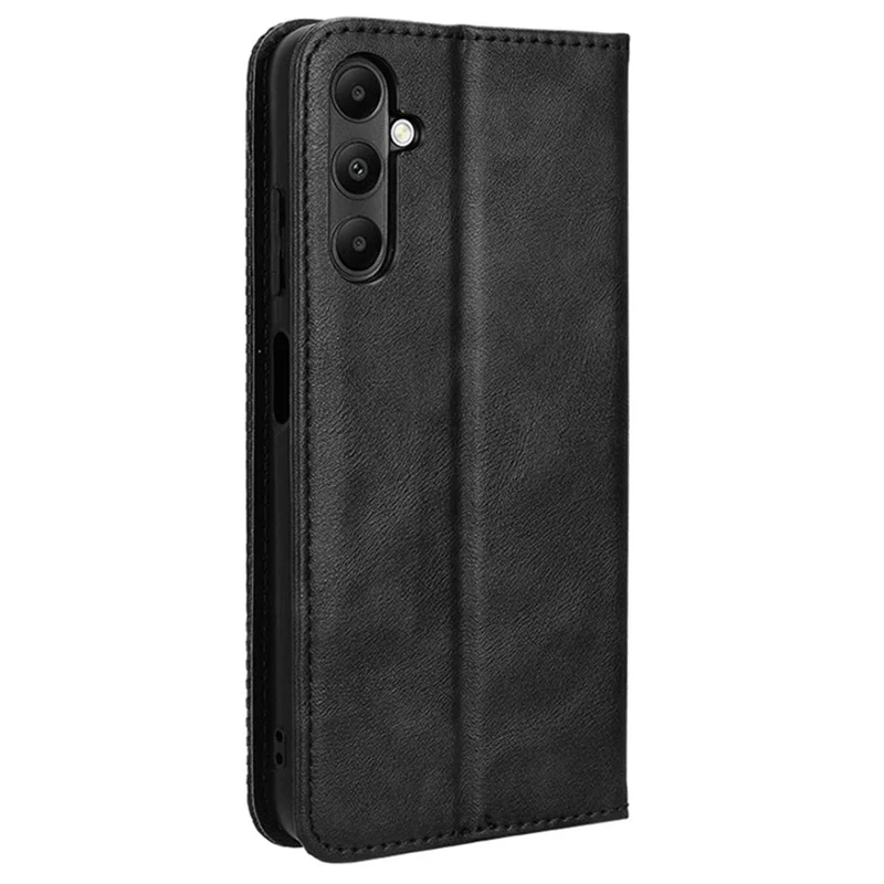 Capa de Telemóvel Carteira em Pele para Samsung Galaxy A05s 4G / M14 4G com Suporte - Preto