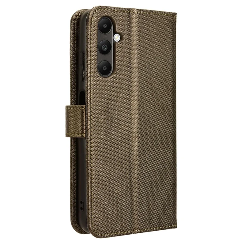 For Samsung Galaxy A05s 4G / M14 4G Case Stand Wallet Phone Leather Cover - Brown