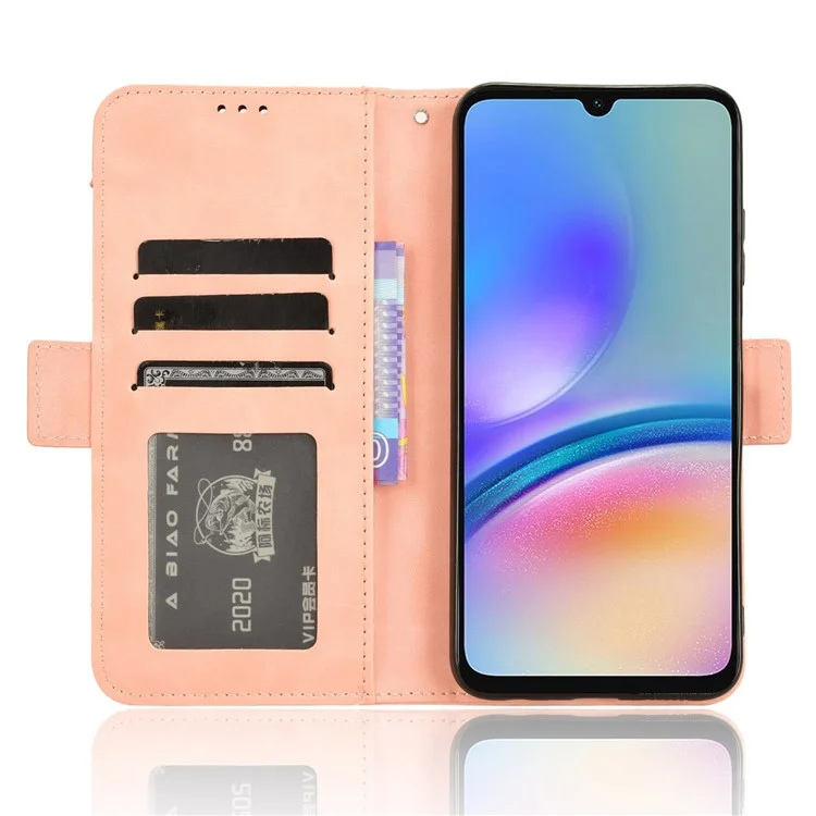 For Samsung Galaxy A05s 4G / M14 4G Case PU Leather Wallet Phone Cover with Card Slots - Pink
