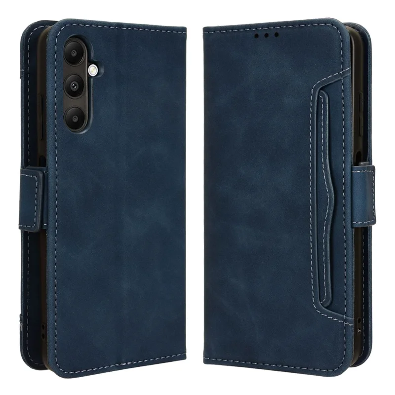 For Samsung Galaxy A05s 4G / M14 4G Case PU Leather Wallet Phone Cover with Card Slots - Blue