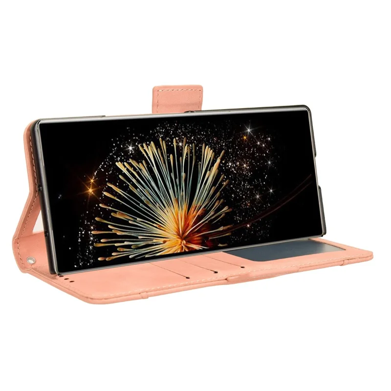 For Xiaomi Mix Fold 3 5G Leather Case Stand Wallet Folding Phone Cover - Pink