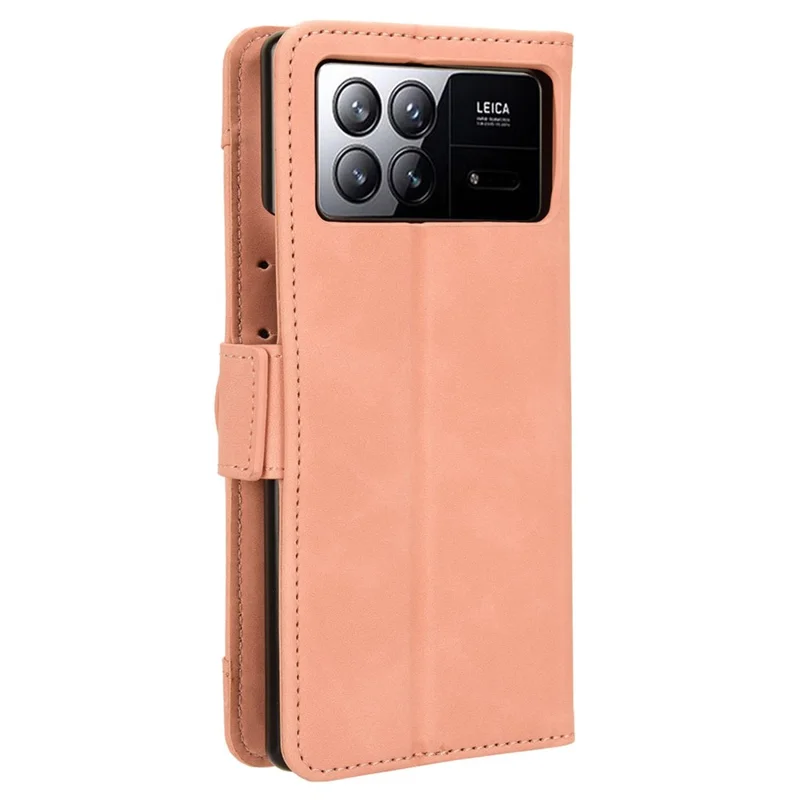 For Xiaomi Mix Fold 3 5G Leather Case Stand Wallet Folding Phone Cover - Pink