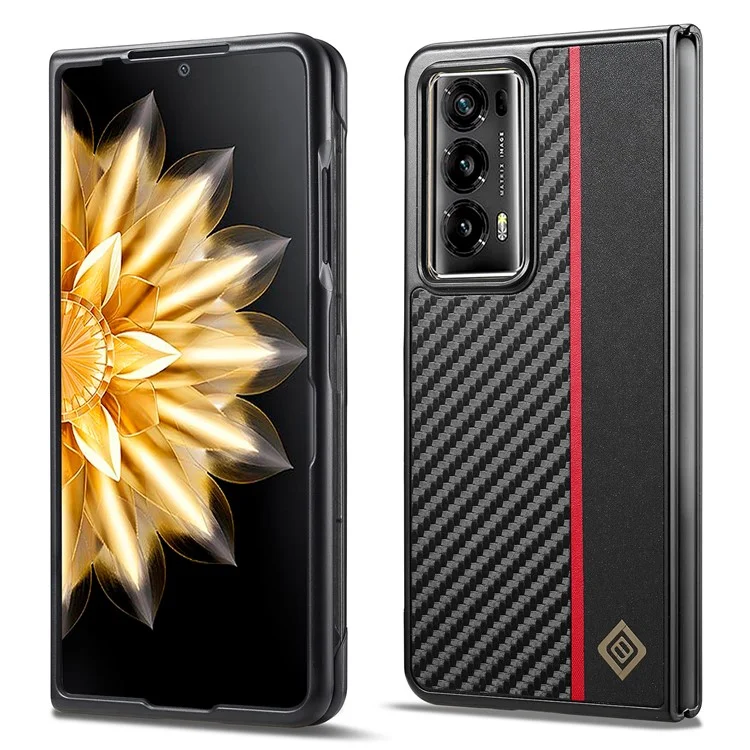 LC.IMEEKE Para Honor Magic V2 5G Capa de Fibra de Carbono Textura Dobrável Capa de Telefone