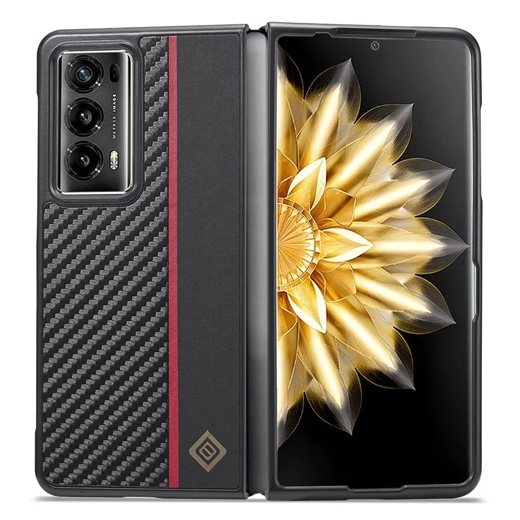 LC.IMEEKE Para Honor Magic V2 5G Capa de Fibra de Carbono Textura Dobrável Capa de Telefone