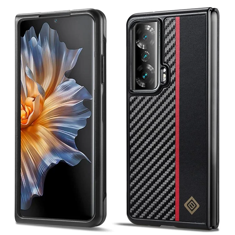 LC.IMEEKE Для телефона Honor Magic Vs 5G Чехол из искусственной кожи + ТПУ + EVA с текстурой углеродного волокна