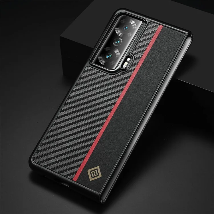 LC.IMEEKE Для телефона Honor Magic Vs 5G Чехол из искусственной кожи + ТПУ + EVA с текстурой углеродного волокна