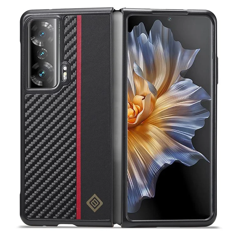 LC.IMEEKE Для телефона Honor Magic Vs 5G Чехол из искусственной кожи + ТПУ + EVA с текстурой углеродного волокна
