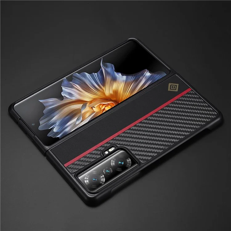 LC.IMEEKE Для телефона Honor Magic Vs 5G Чехол из искусственной кожи + ТПУ + EVA с текстурой углеродного волокна