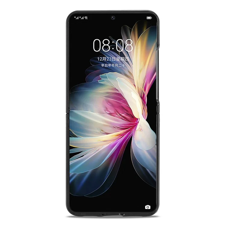 LC.IMEEKE Pour Huawei P50 Pocket Case Texture en fibre de carbone Coque de protection antichoc