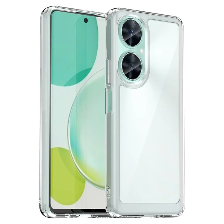 Capa Transparente para Huawei Maimang 20 com Botões Eletrodepositados (Orifício Grande para Lente Traseira)