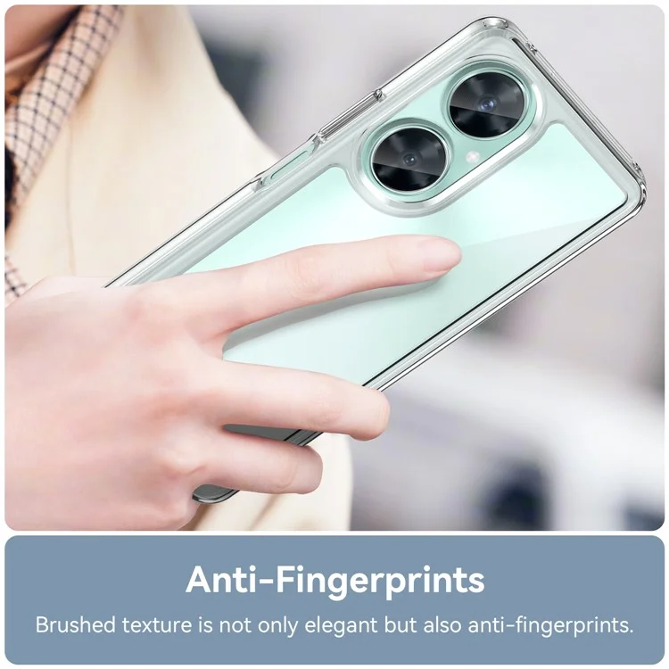 Capa Transparente para Huawei Maimang 20 com Botões Eletrodepositados (Orifício Grande para Lente Traseira)