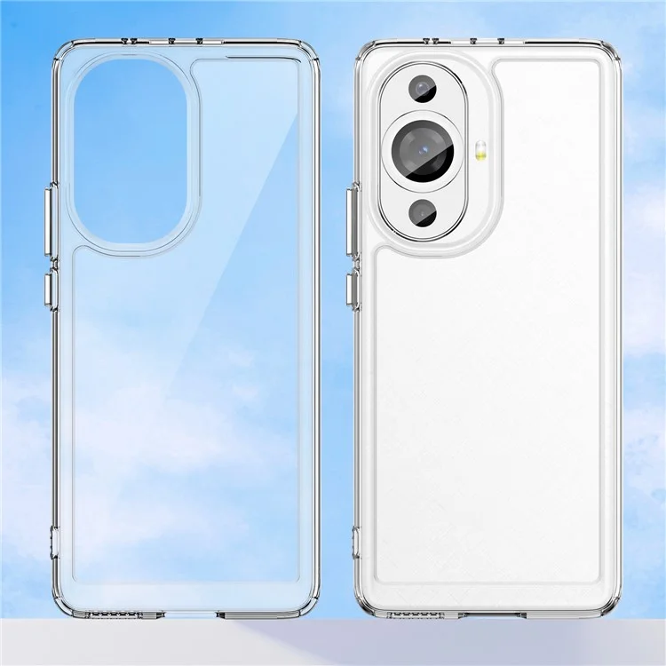 For Huawei nova 11 Ultra / nova 11 Pro Phone Case TPU+Acrylic Clear Cover (Big Rear Lens Hole)