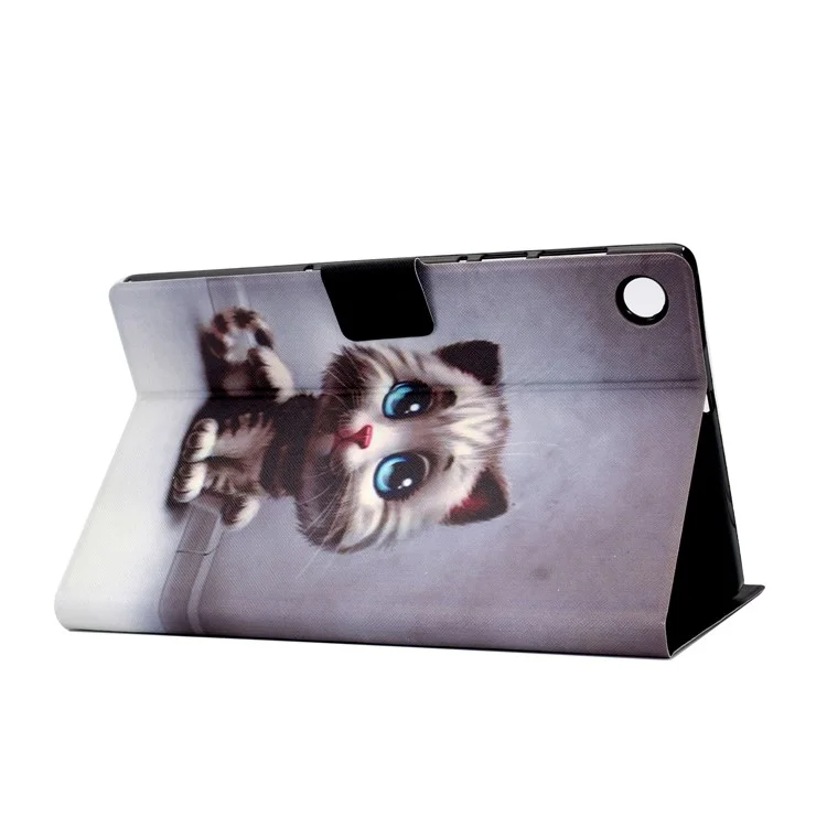 Per Samsung Galaxy Tab A9+ Case PU Leather+TPU Tablet Cover con slot per schede - Kitten