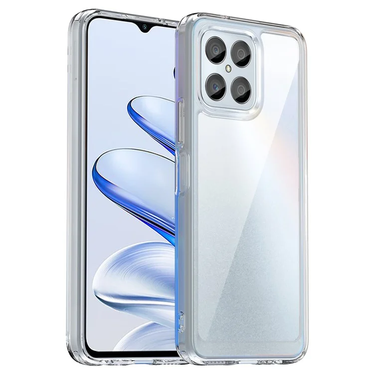 For Honor 70 Lite 5G Capa Protetora de Telefone TPU+Acrílica (Furo Grande para Lente Traseira)