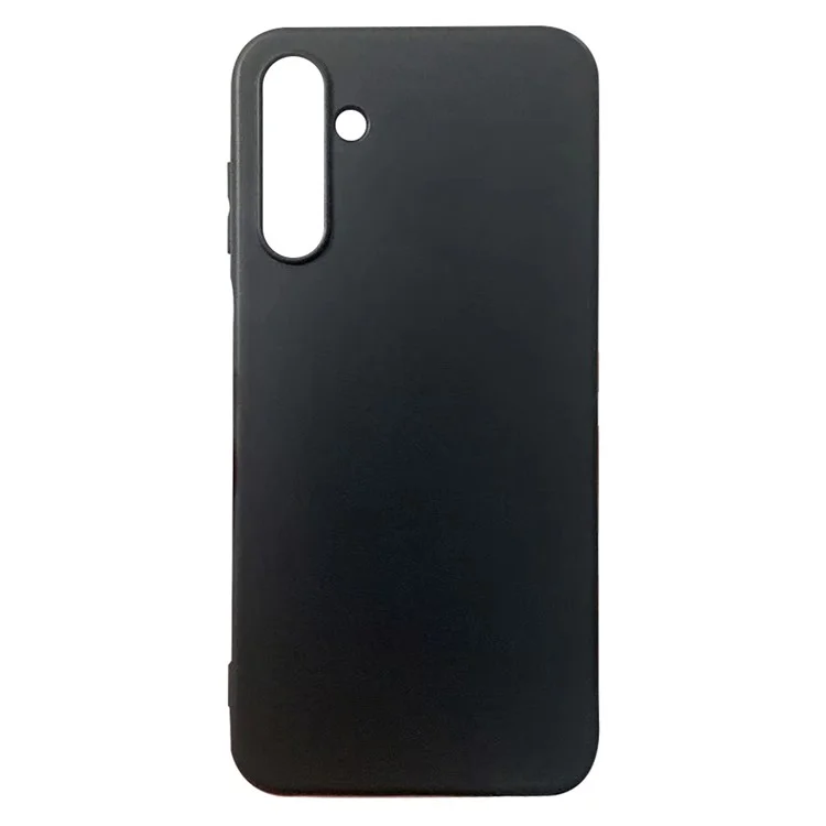 For Samsung Galaxy A15 4G Case Glossy Black Cell Phone Cover TPU Shell (Big Rear Lens Hole)