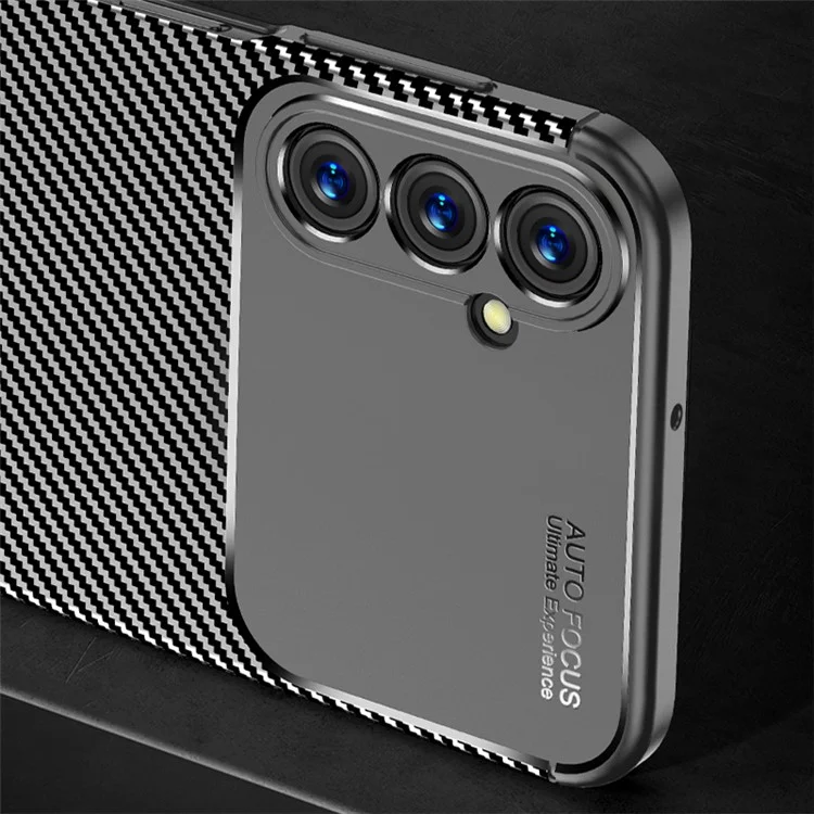 Capa para Samsung Galaxy A05s 4G Anti-Arranhões TPU Textura de Fibra Capa de Telefone