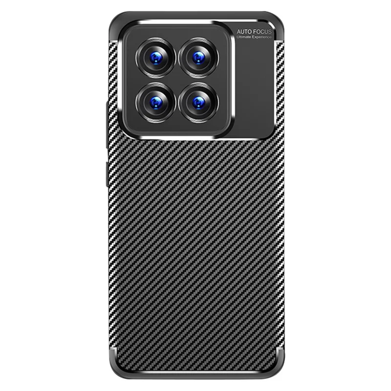 Per Xiaomi 14 Pro Case Custodia in TPU Flessibile Texture a Fibra Antiurto