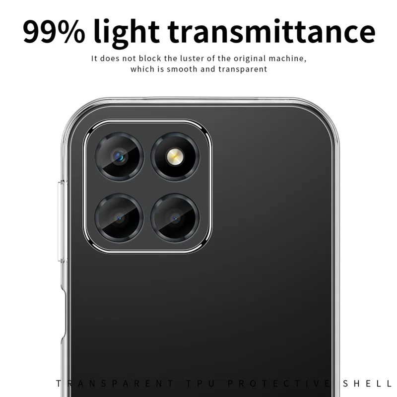 MOFI For Honor X6a 4G Case Capa Transparente para Telefone TPU Protetor de Telefone