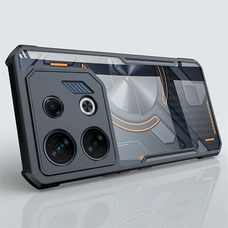 XUNDD For Infinix GT 10 Pro 5G Case Shockproof Acrylic+TPU Phone Back Cover - Black