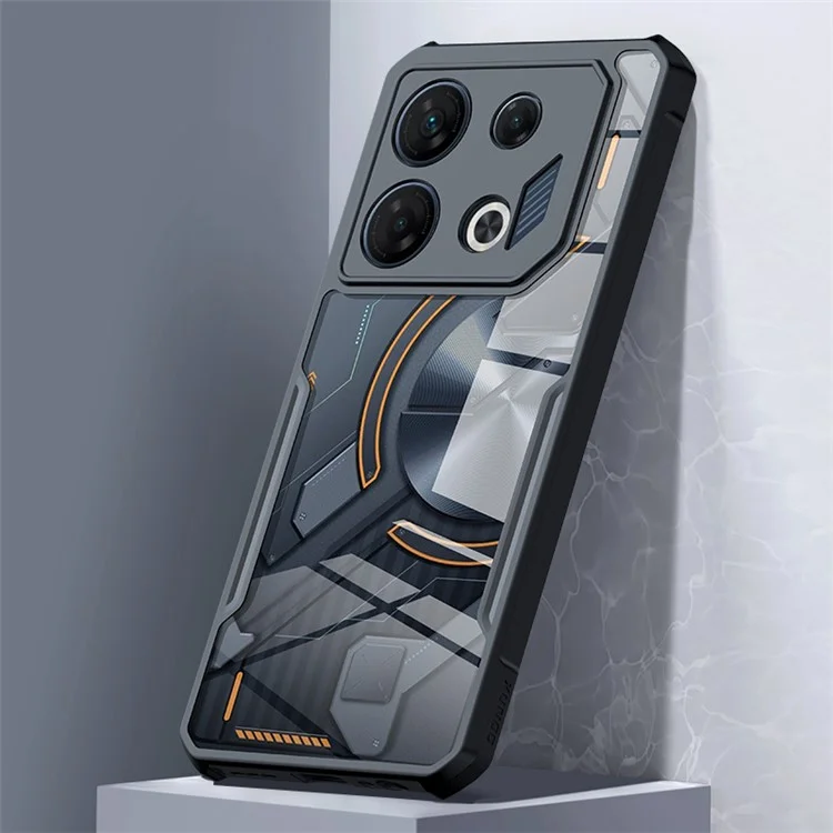 XUNDD For Infinix GT 10 Pro 5G Case Shockproof Acrylic+TPU Phone Back Cover - Black