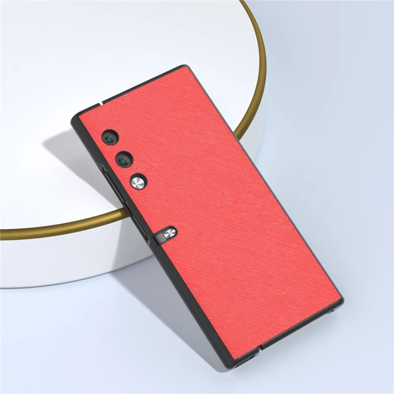 For Honor V Purse Case Cross Texture Genuine Cow Leather Coated Phone Cover - Red