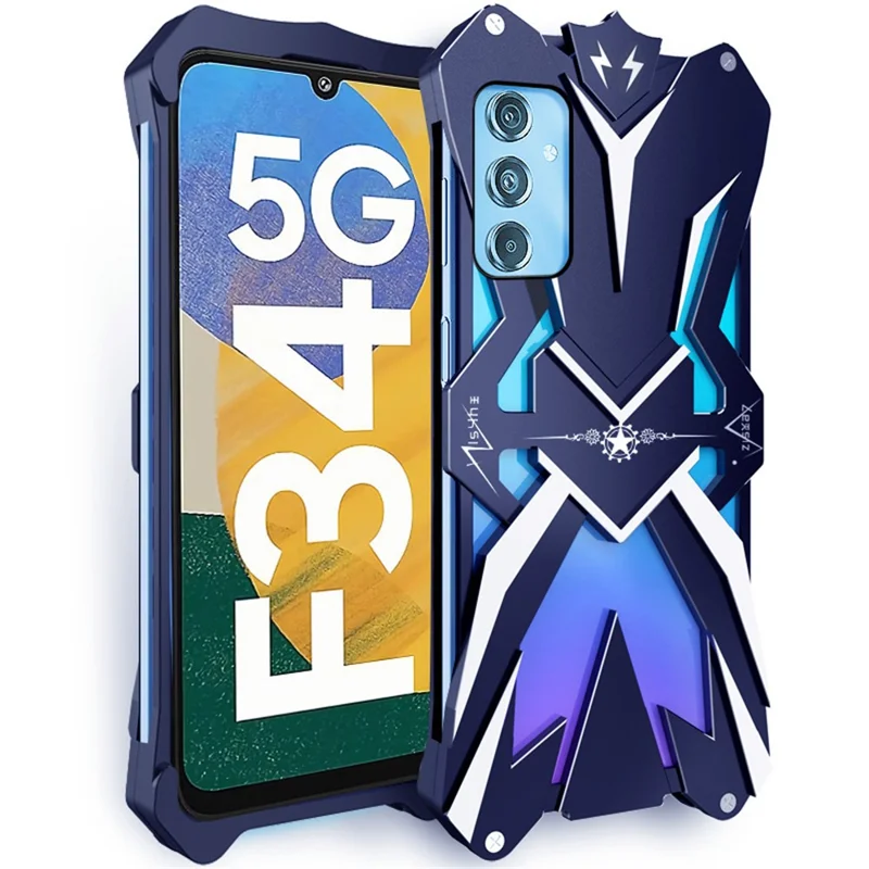 Für Samsung Galaxy F34 5G / M34 5G Hülle Stoßfest Aluminiumlegierung Hartschale Handyhülle