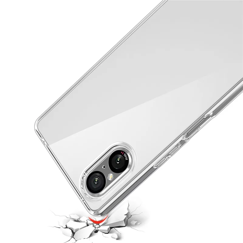 Per Sony Xperia 5 V Cover Antifimatura Trasparente Flessibile Custodia Telefonica in TPU