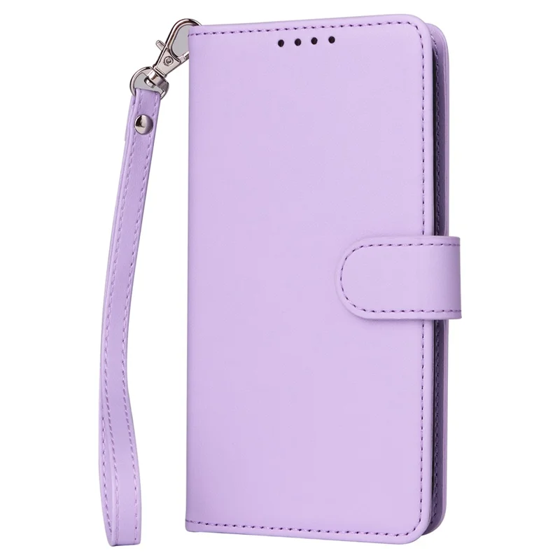 Custodia magnetica per iPhone 15 Pro BETOPNICE, cover rimovibile in pelle PU con cinturino - Viola