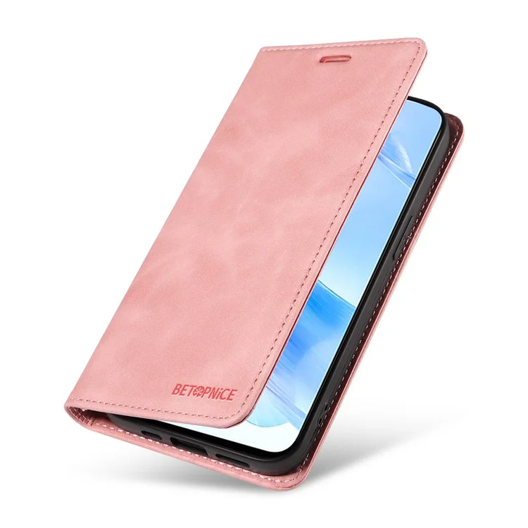 BETOPNICE 003 For Honor 90 Lite 5G / X50i 5G Чехол-бумажник с блокировкой RFID - Розовый