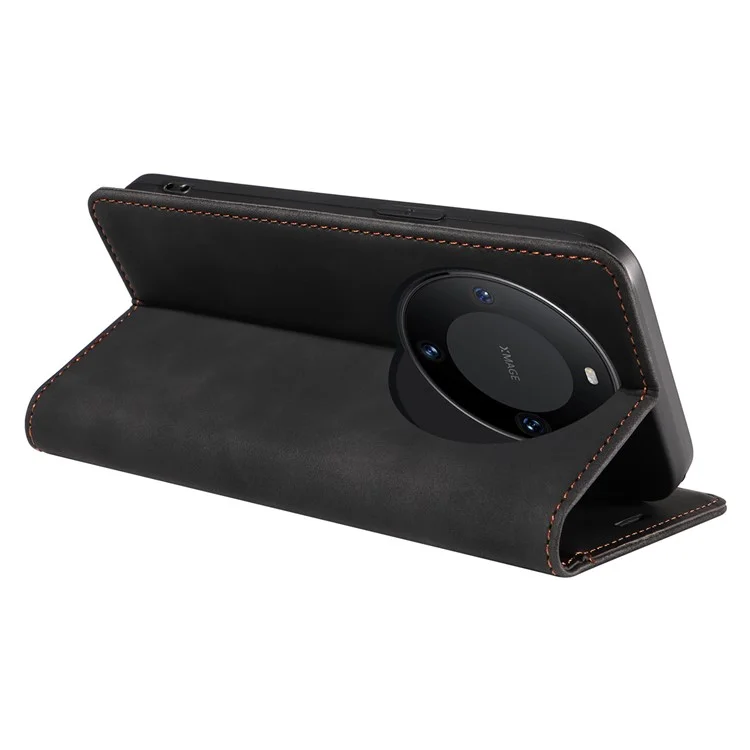BETOPNICE 003 Funda para Huawei Mate 60 Pro Cierre magnético Billetera de Piel - Negro