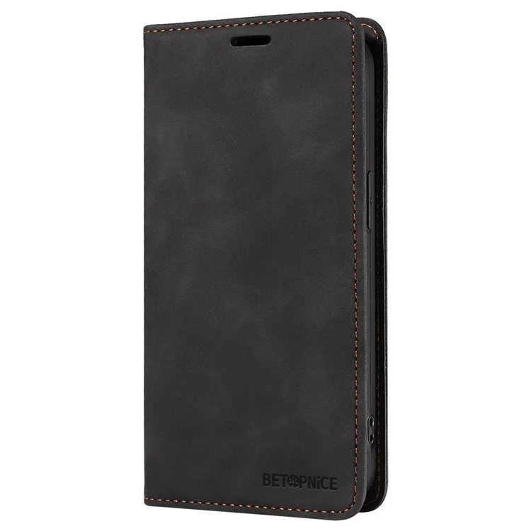 BETOPNICE 003 Funda para Huawei Mate 60 Pro Cierre magnético Billetera de Piel - Negro