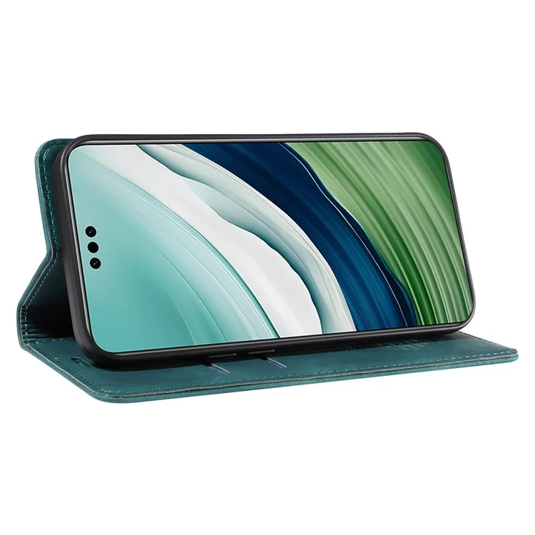 BETOPNICE 003 Чехол-кошелек для Huawei Mate 60, кожаный, с подставкой, с блокировкой RFID, зеленый