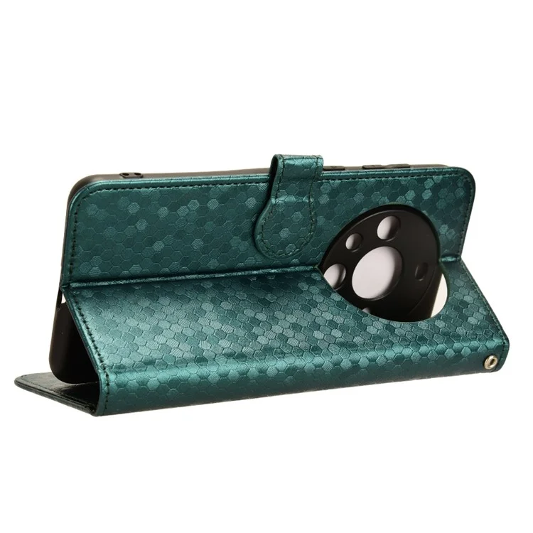 Per Huawei Mate 60 Case PU Leather Stand Shell Imprinted Wallet Cell Phone Cover - Verde