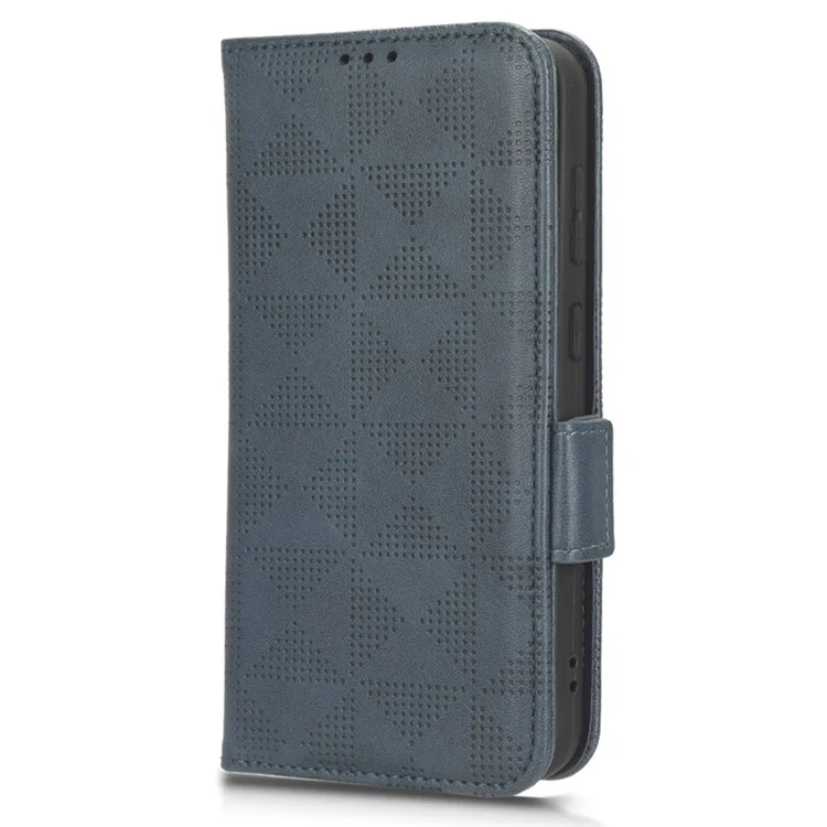 Per Xiaomi Redmi K60 Ultra / 13T / 13T Pro Case Imprinted Triangle Anti-drop PU Leather Phone Cover - Blue