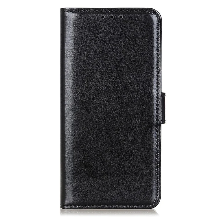 Per Motorola Moto G84 5G Custodia Crazy Horse Texture Protezione Completa Custodia in Pelle per Telefono - Nera