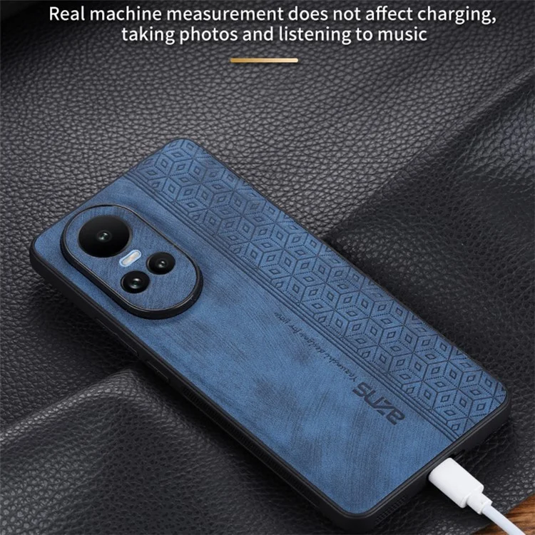 AZNS Para Oppo Reno10 5G (Global) / Reno10 Pro 5G (Global) Funda Delgada de Piel PU + TPU Protector de Teléfono - Marrón