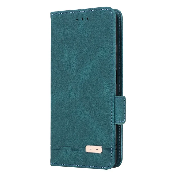 Für Oppo A38 4G / A18 4G Case Staubdichter PU-Leder-Ständer Handyhülle Geldbörse - Blau