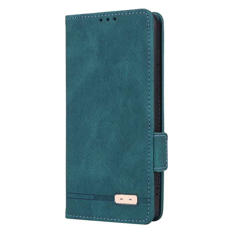 For Orbic Fun+ 4G Case Mobile Phone Cover Shockproof PU Leather Wallet Stand Shell - Blue