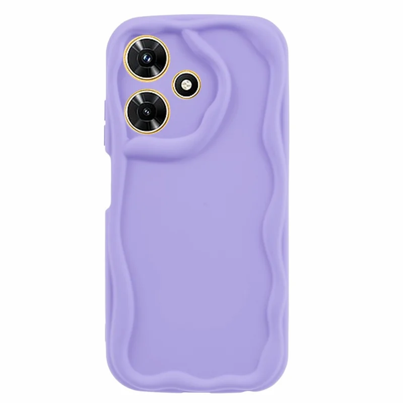 For Infinix Hot 30i Case Candy Color Shockproof Rubberized Mobile Phone TPU Cover - Purple